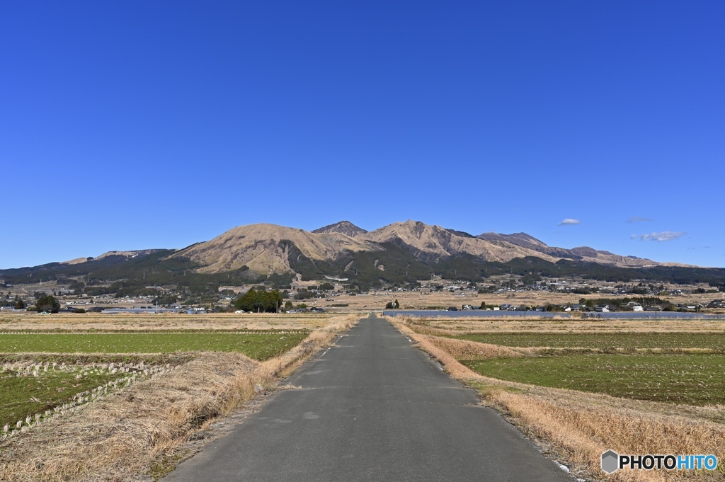 快晴の南阿蘇村