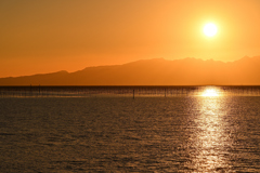 有明海の夕日