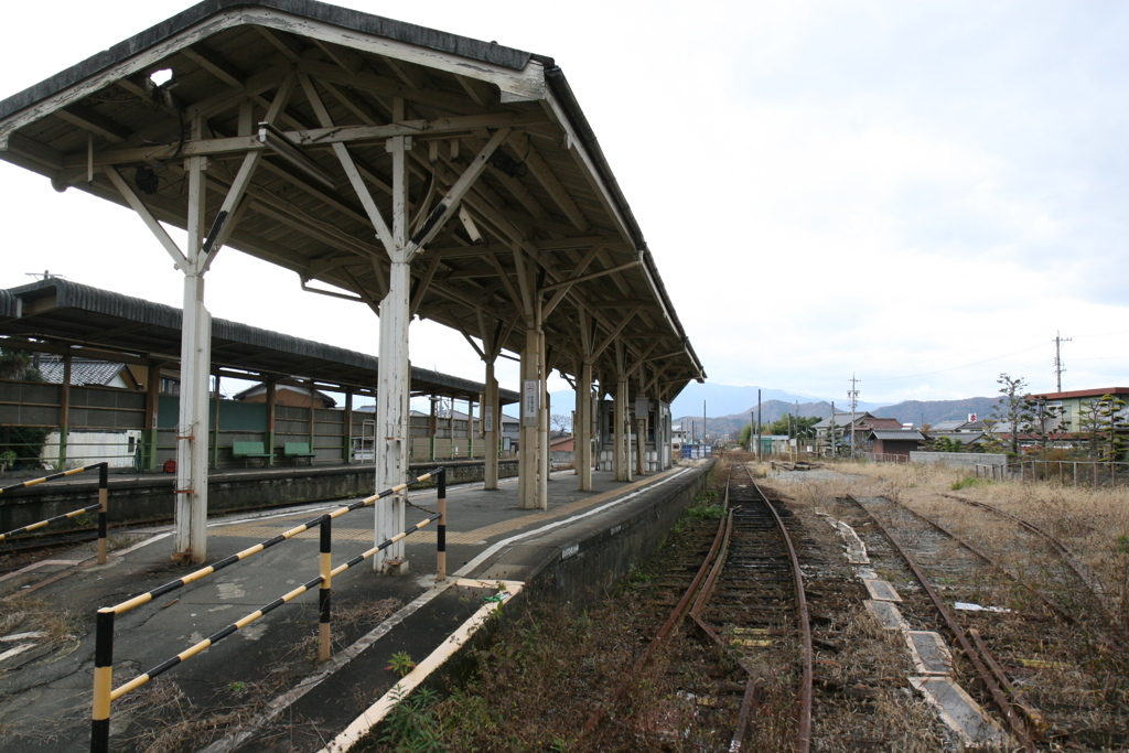 廃線の名鉄谷汲線を歩く　黒野駅