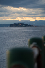 夕暮れの江の島