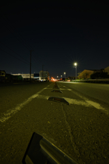 センターライン越しの風景