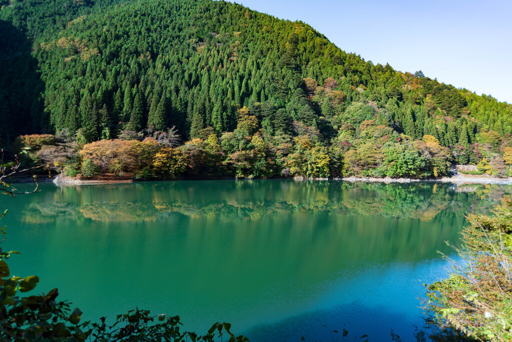 奥多摩湖上流