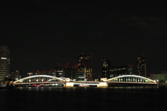 隅田川ライトアップ：勝鬨橋