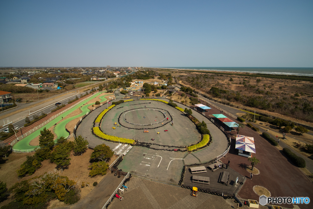 海辺の遊園地