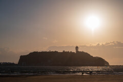 砂舞う江ノ島