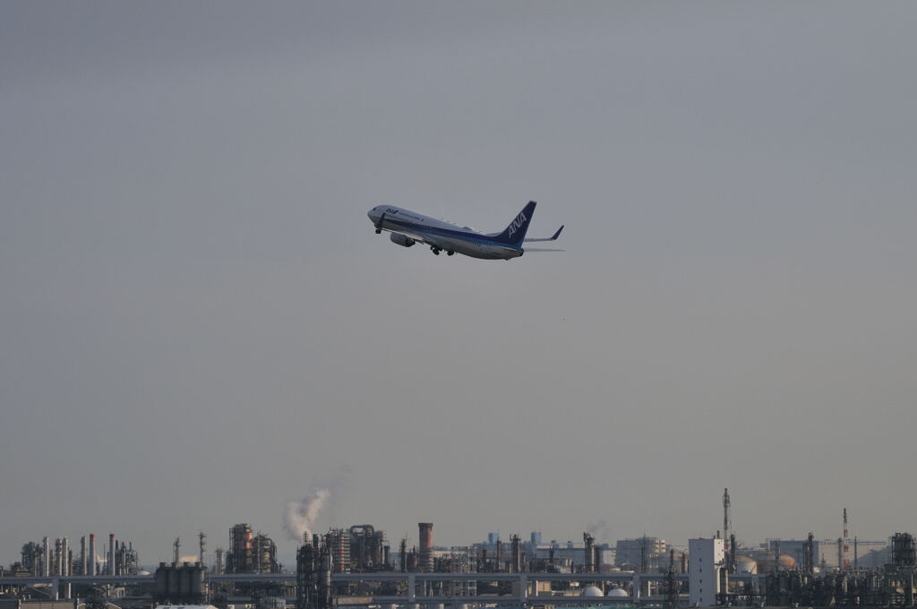 羽田空港からの離脱