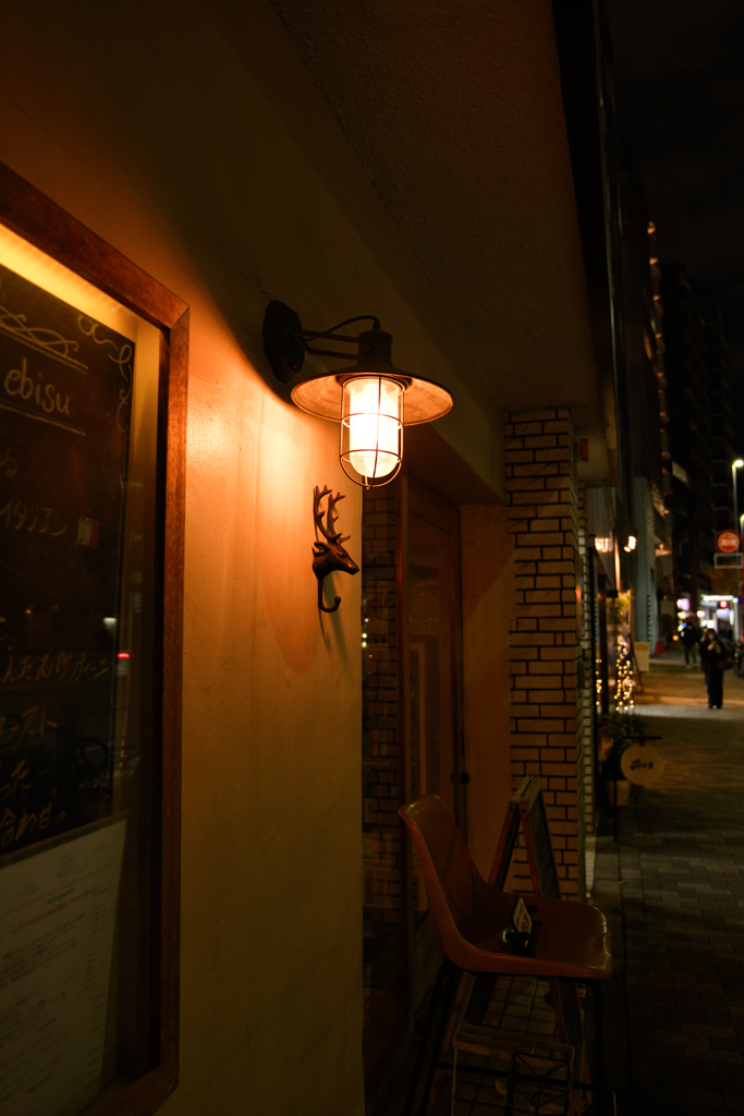落ち着きのある街灯