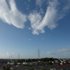 台風通過後の空