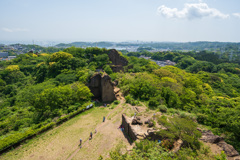 鷹取山頂上より