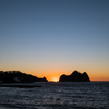 夕日スポットにて
