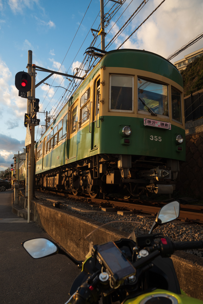 江ノ電と一緒