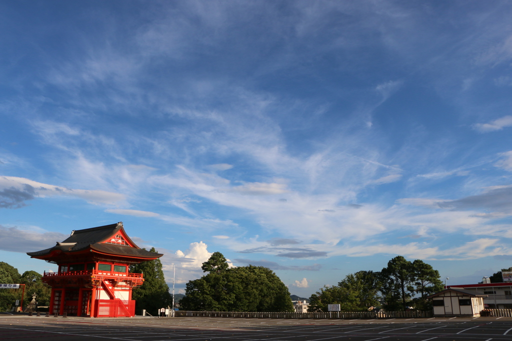 夏の夕空