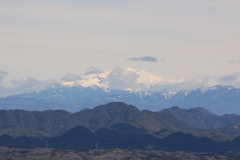 遠く御嶽山