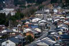 長閑な木曽の宿場町