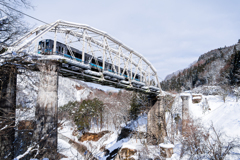 白銀と鉄橋
