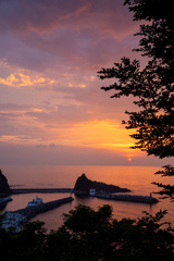 夕日