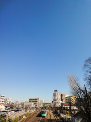 松戸市内からの鉄道風景