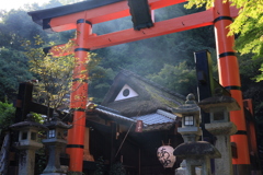 京都　嵯峨鳥居本にて