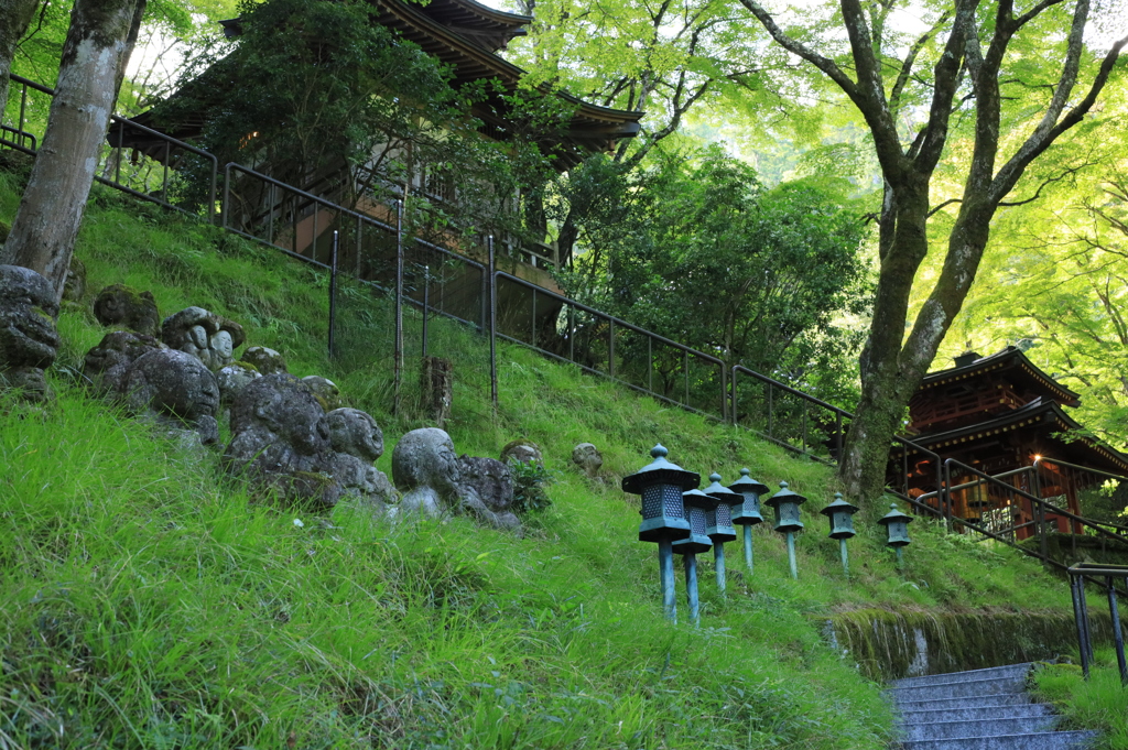 癒しの京都　愛宕念仏寺にて