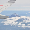飛行機より富士山