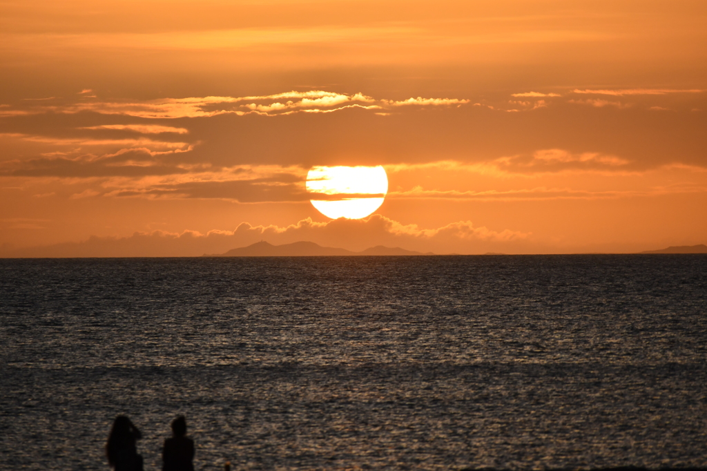 夕日