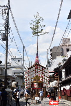 祇園祭　山鉾立て