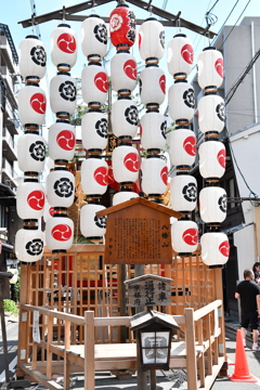 祇園祭　山鉾建て