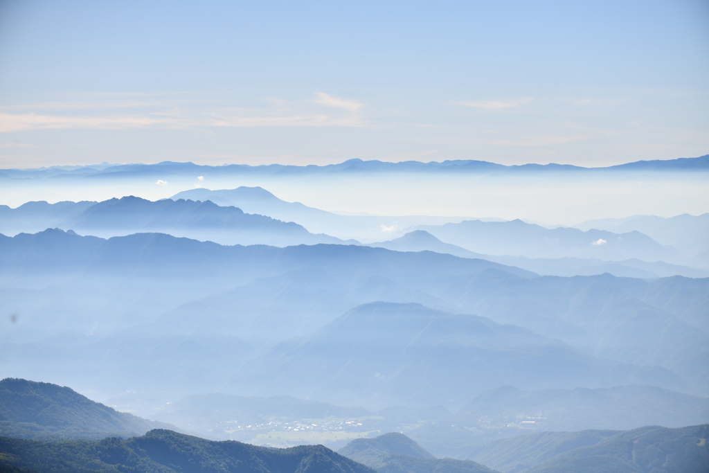 白馬岳山頂より