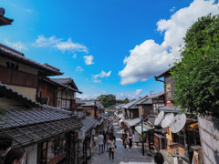 夏空の下の二年坂