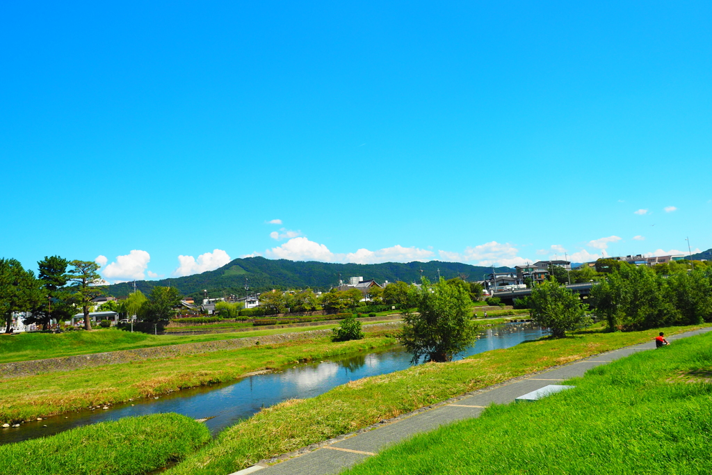 京都鴨川をひたすら眺める贅沢