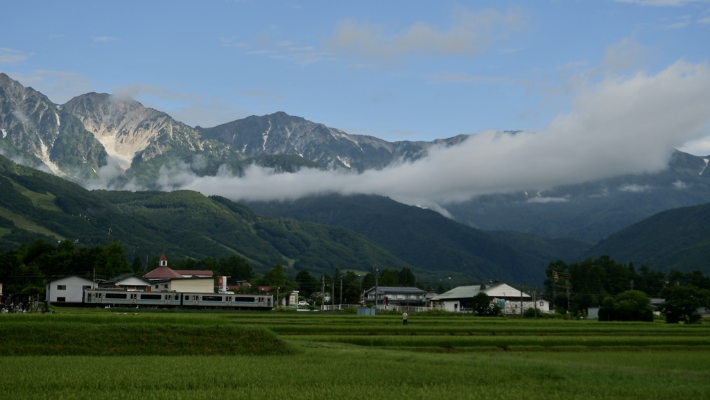 夏の北アルプスを駆け抜ける
