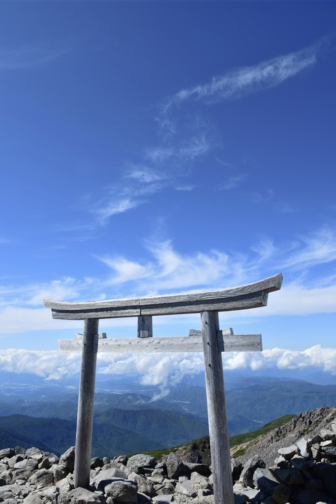 剣ヶ峰山頂からの眺め