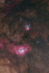 干潟星雲と三烈星雲