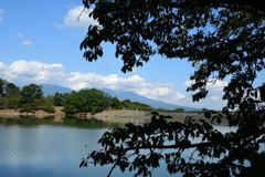 明神池から浅間山