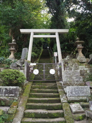 鳥居と階段