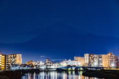 夜の笠雲