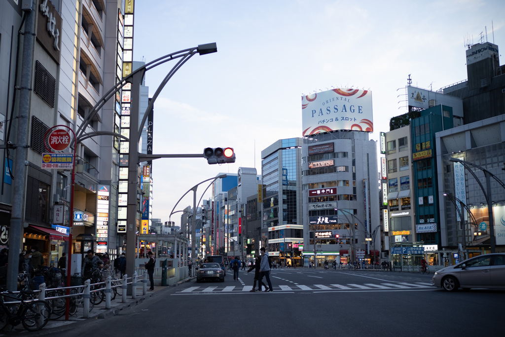 夕方の上野