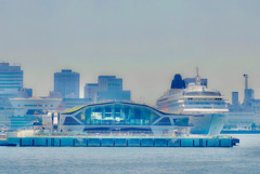 マリンルージュからの大桟橋国際ターミナル^ ^