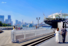 山下公園からのみなとみらい