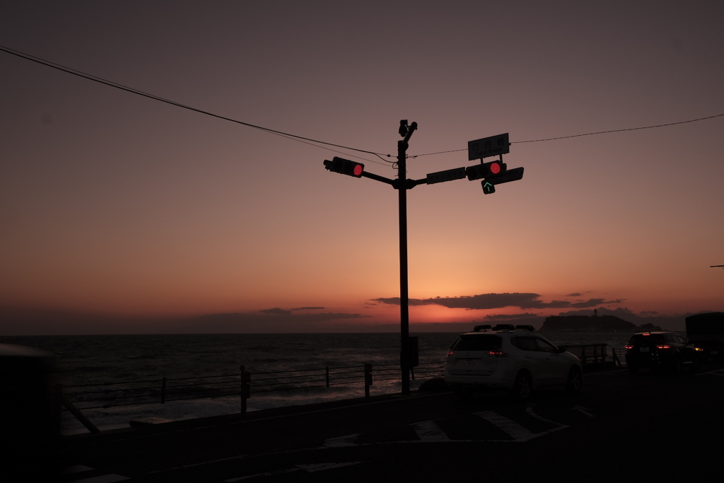 夕焼けの旅路