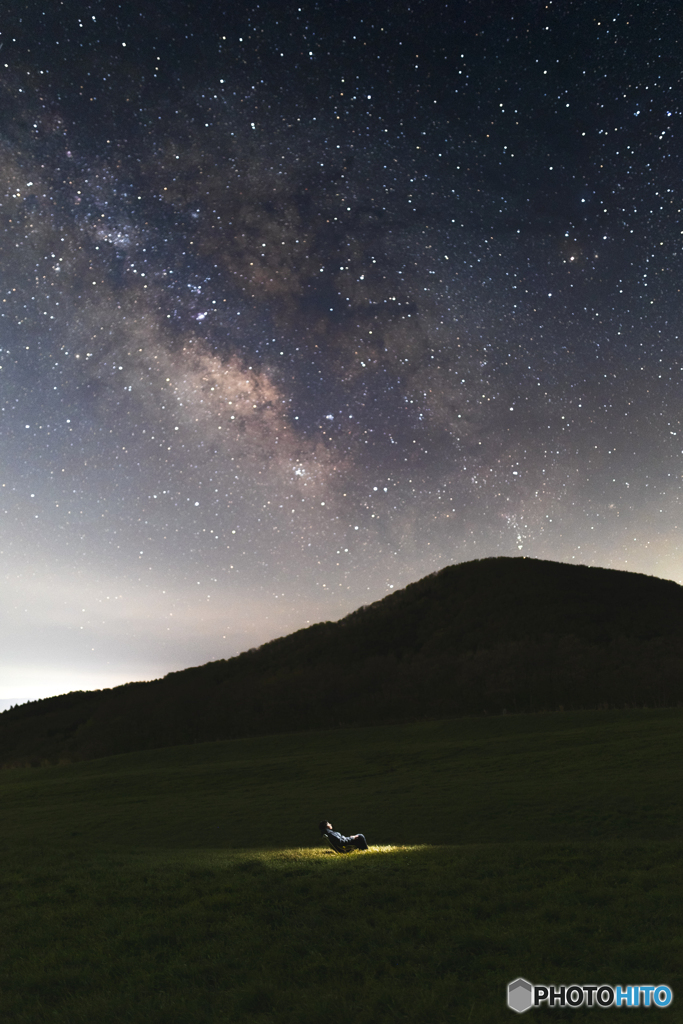1人夜空