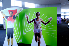 世界陸上記念展示谷口選手他