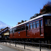 河口湖駅の富士山麓電気鉄道モ1形電車