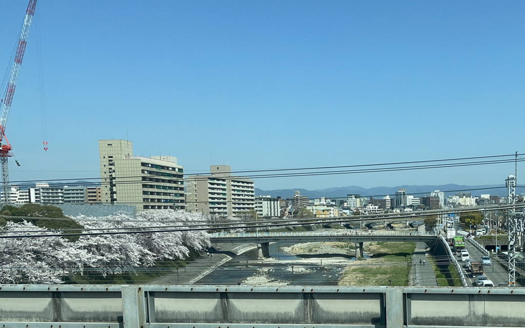 車窓から鴨川