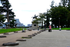 仙台城の礎石 仙台城の礎石