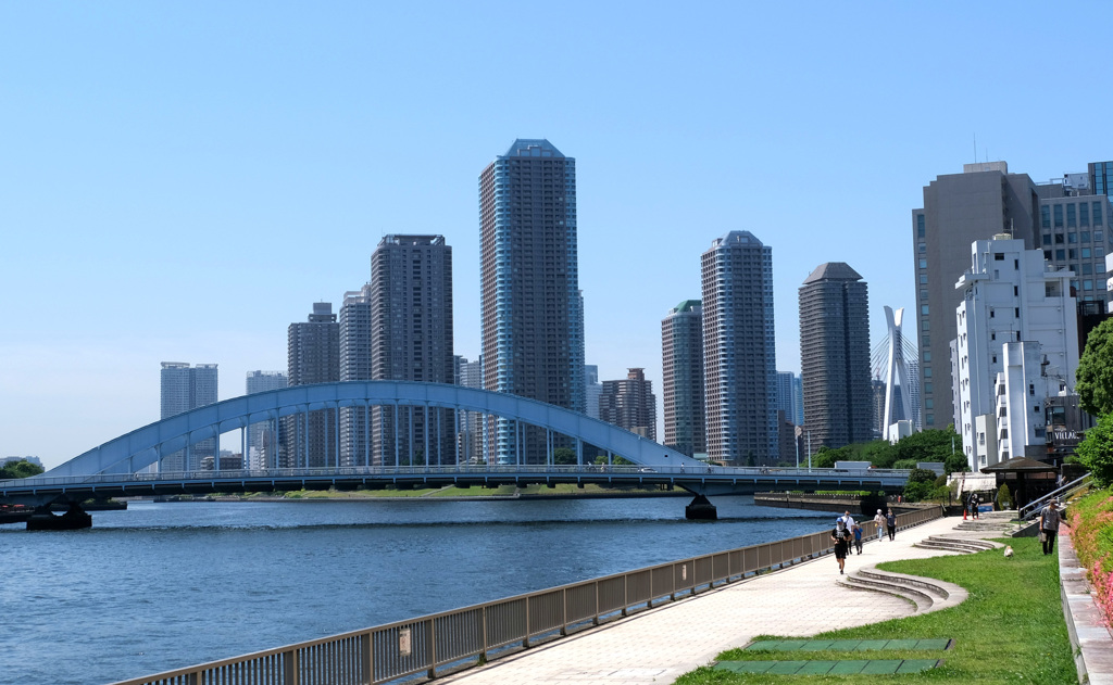 朝の永代橋