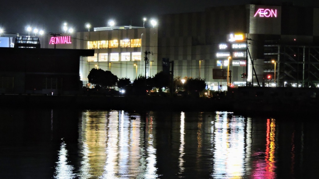 夜釣りスポットからの風景