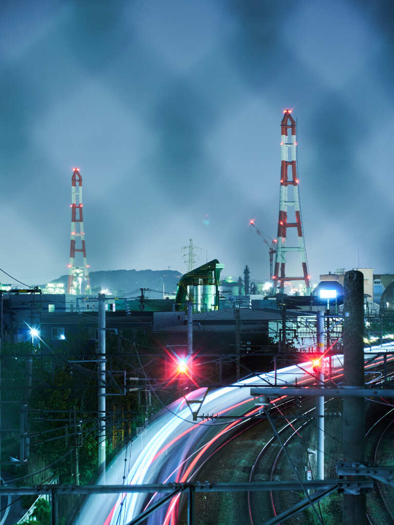 工場夜景