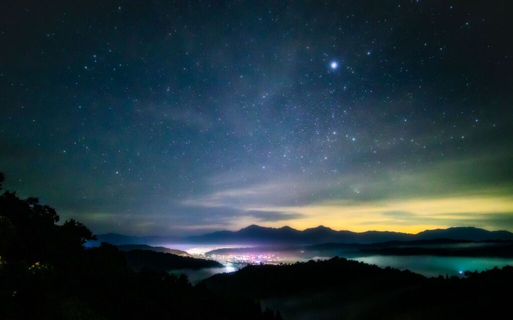 越後三山の夜