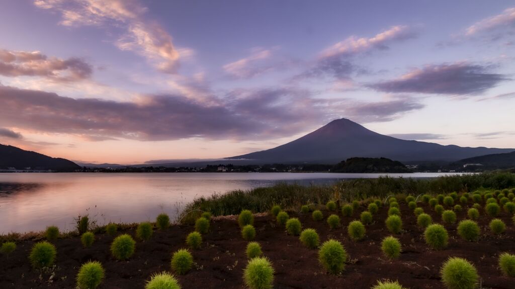 早朝の富士山